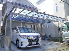 カーポート LIXILネスカF横2台ベランダ屋根 スピーネ2階