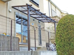 フル木製調テラス屋根 YKKサザンテラス パーゴラタイプ1階 既存テラス撤去