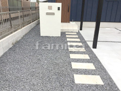 新築シンプル オープン外構