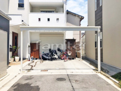 雨除け屋根 YKKヴェクター1階 特殊加工 はね出し