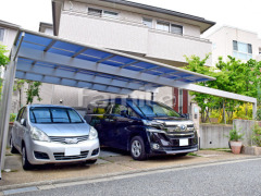カーポート YKKエフルージュ横2台 梁延長
