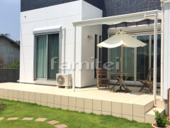 雨除け屋根 三協レボリューA テラス1階