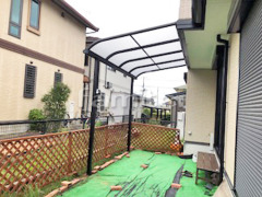 雨除け屋根 レギュラーテラス1階 カーポート プライスポート縦2台