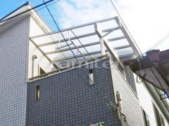 ベランダ屋根 YKKヴェクター3階 積雪50cm対応