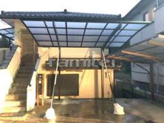 カーポート LIXILネスカR1台 ベランダ屋根 スピーネ2階