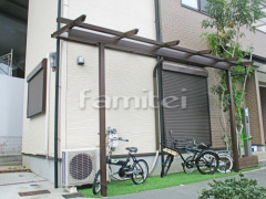 フル木製調テラス屋根 YKKサザンテラス パーゴラタイプ1階