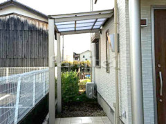 雨除け屋根 LIXIL独立式フーゴFテラス1階
