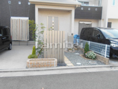 アルミ角柱 植栽 花壇