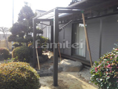 雨除け屋根 LIXIL独立式フーゴFテラス1階