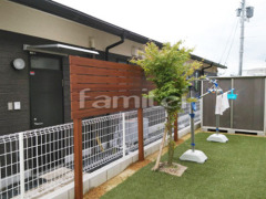 木製調目隠しフェンス塀 ナチュラルウッド