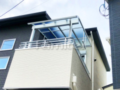 ベランダ屋根 YKKソラリア2階 積雪50cm対応