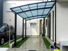 テラス屋根 YKKレイナベーカ1階 ベランダ屋根 三協レボリュー2階