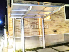 自転車バイク屋根 LIXILネスカF ベランダ屋根 YKKソラリア2階
