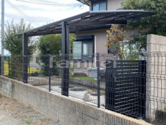 カーポート LIXILネスカR1台 ベランダ屋根材張替え 勝手口門扉