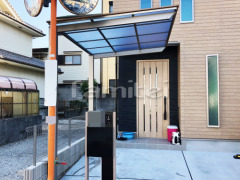 自転車バイク屋根 LIXIL木製調フーゴF ベランダ屋根 テラスVA2階連棟