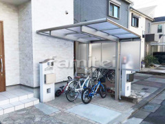 自転車バイク屋根 YKKAP エフルージュグランミニ サイクルポート