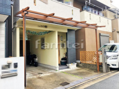 フル木製調テラス屋根 YKKサザンテラス パーゴラタイプ1階