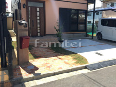 門柱 玄関アプローチ 土間コンクリート