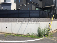 目隠しフェンス塀 人工木材ウッドデッキ