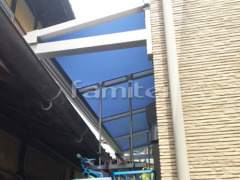 柱なしテラス屋根 ソラリアF 雨除け屋根 LIXIL スピーネ カーポート