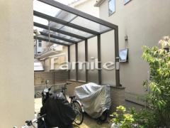木製調ガーデンルーム タイルデッキ 物置