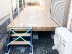 人工木材ウッドデッキ 樹ら楽ステージ・雨除け屋根 ソラリア・スピーネ1階