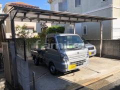 カーポート2台(ワイド) ツイン LIXIL ネスカF フラット屋根