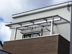 2階ベランダ屋根 YKKAP ソラリアF フラット屋根 スタンダード 壁付