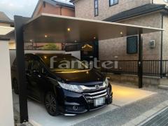 カーポート2台(ワイド) ツイン LIXIL カーポートSC フラット屋根 吊り下げ屋根
