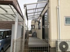 雨除け屋根 YKKソラリアF 1階 人工木材ウッドデッキ LIXIL樹ら楽ステージ