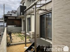 雨除け屋根 LIXILスピーネ ウッドデッキ