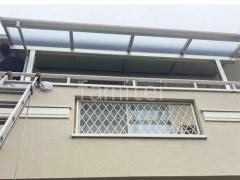 2階ベランダ屋根 YKKAP ソラリアF フラット屋根 スタンダード 壁付