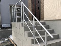 独立 手摺り(手すり) YKKAP パルトナーUD 2型 安全防護柵付き