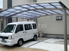 カーポート サイクルポート フル木製調テラス屋根
