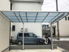 カーポート1台 (単棟) YKKAP エフルージュ FIRST 変形地対応 フラット屋根