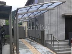 カーポート2台(縦) 連棟 LIXIL ネスカR アール屋根