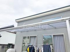 1階テラス屋根 (雨除け) YKKAP ソラリアF フラット屋根 スタンダード 壁付