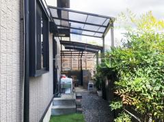 1階テラス屋根 (雨除け) LIXIL スピーネF フラット屋根 スタンダード 壁付