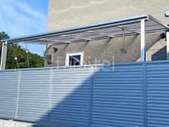 1階テラス屋根 YKKソラリアF 物干し