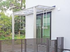 1階テラス屋根 (雨除け) YKKAP 独立式 レセパ Lタイプ フラット屋根 独立式 スタンダード