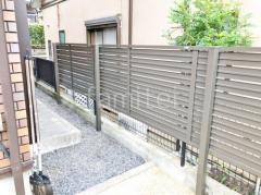 目隠しフェンス塀 LIXIL AB YS3型 横スリット3 2段柱 上段のみ