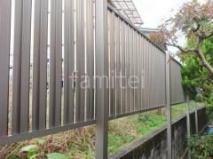 目隠し塀 三協アルミレジリア TK3型 たて板格子 2段柱 60角 上段のみ