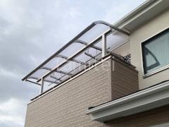 2階ベランダ屋根 YKKAP ソラリアR アール屋根 スタンダード 壁付