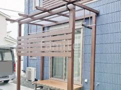 フル木製調テラス屋根 YKKサザンテラス パーゴラタイプ 1階