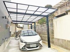 カーポート1台+延長 (1.5台縦連棟) LIXIL ネスカF フラット屋根