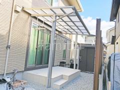 1階テラス屋根 (雨除け) YKKAP 独立式 レセパ Tタイプ フラット屋根 独立式 スタンダード