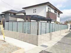 ブロック塀 (化粧ブロック) ユニソン アルタ アルミ形材 フェンス LIXIL サニーブリーズS型 目隠し 採光