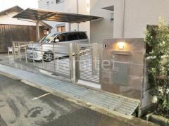 新築シンプル クローズ外構