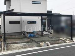 カーポート2台(ワイド) 三協アルミ スカイリード 奥行勾配 両側支持