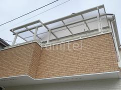 2階ベランダ屋根 YKKAP ソラリアF フラット屋根 スタンダード 壁付
